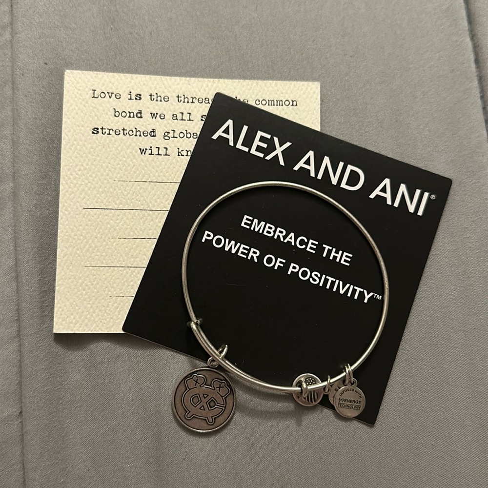 Alex and Ani blackhawks bracelet